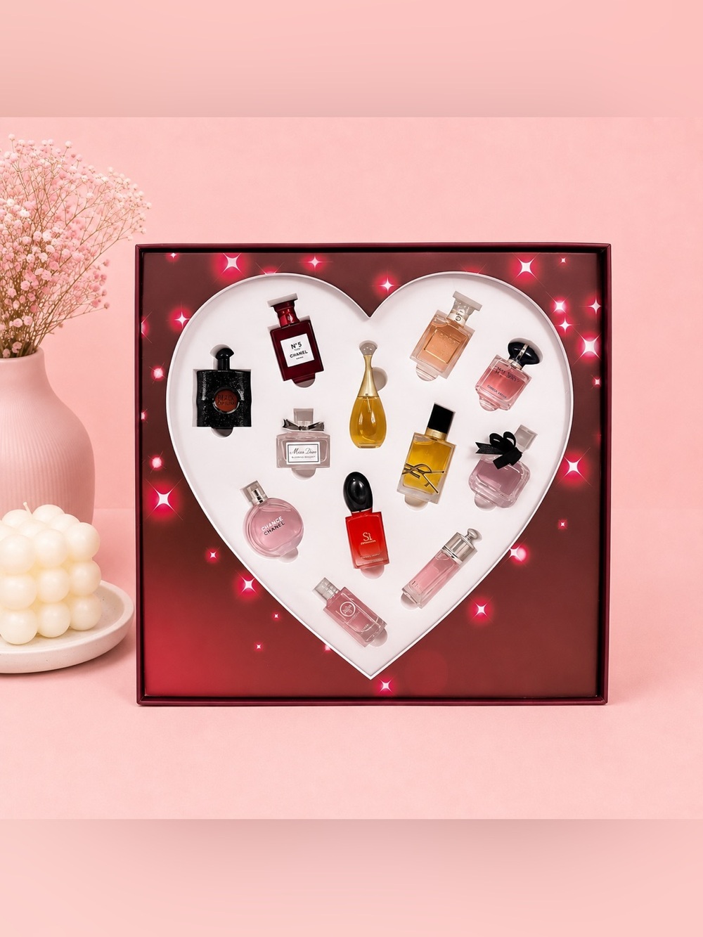 💖✨ MINI PERFUME COLLECTION | 12-PIECE HEART GIFT SET 🎀